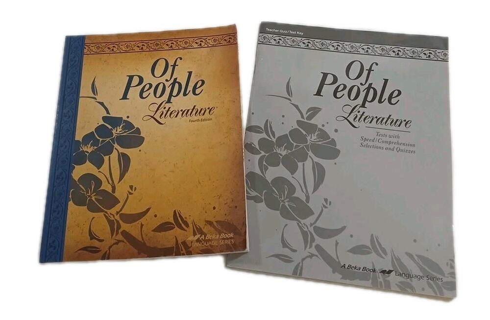 Lot 2 Abeka Of People Literature 7 Grade Student Text Teacher Quiz Test Key